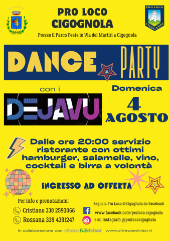 Dance Party 4 agosto 2024